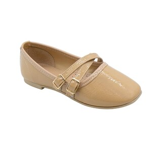 Foto 1 | Foto 1 | Flat Balerina Ninos Correa Ajustable Evento Social Para Niña Beige