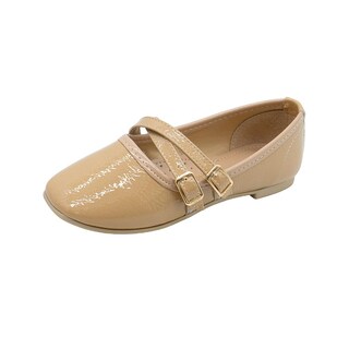 Foto 4 | Foto 4 | Flat Balerina Ninos Correa Ajustable Evento Social Para Niña Beige