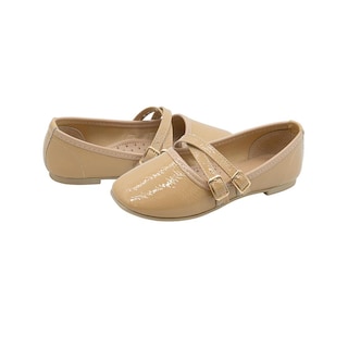 Foto 3 | Foto 3 | Flat Balerina Ninos Correa Ajustable Evento Social Para Niña Beige