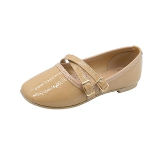 Foto 4 | Foto 4 | Flat Balerina Ninos Correa Ajustable Evento Social Para Niña Beige