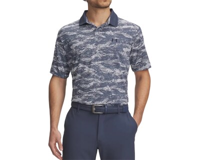 Foto 1 | Foto 1 | Polo Golf Under Armour Drive Chill Printed Gris Hombre 13895