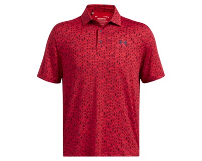 Foto 3 | Foto 3 | Polo Golf Under Armour Playoff 3.0 Printed Rojo Hombre 13786