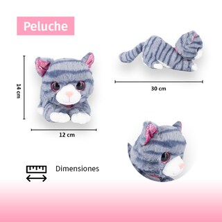 Foto 2 | Foto 2 | Gato de Peluche Importadora La Merced Gris