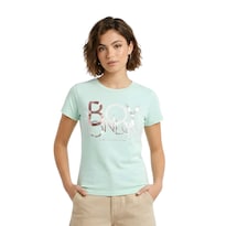 Playera Básica Verde Turquesa De Dama Boy London