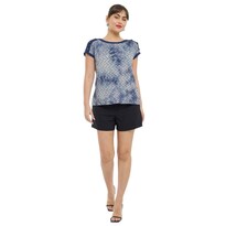 Blusa Alexis Botones En Hombro Para Mujer Nine West Azul