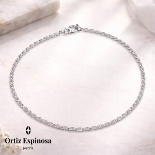 Foto 2 | Foto 2 | Ortiz Espinosa Pulsera Torzal Con Acabado Premium Elegante - Plateado 18 Cm