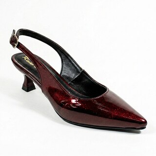 Foto 1 | Foto 1 | Zapatilla Slingback Charol Vino Tacon Bajo Elegante Y Comodo Juvenil Estilo Con Acabado Brillante Ajuste Perfecto