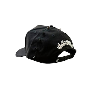 Foto 8 | Foto 8 | Vago Bad Gorra Visera Curva Negra De Gamuza