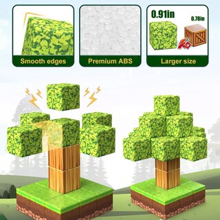 Foto 3 | Foto 3 | Cubos Bloques Magnéticos Mine Construcción Craft Bosque 100 piezas