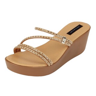 Foto 1 | Foto 1 | Sandalias Con Plataforma Exterior Sintético Color Café Para Mujer De Rbcollection