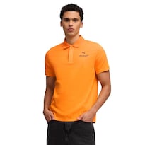Playera Puma Mclaren Small Logo Polo Para Hombre Naranja
