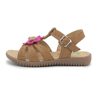 Foto 4 | Foto 4 | Huarache de Piel Ninos Florecita Cafe para Niña