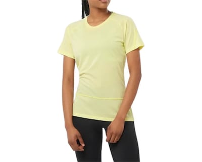 Foto 1 | Foto 1 | Playera Running Salomon Cross Run Amarillo Mujer Lc2131900