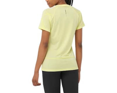Foto 2 | Foto 2 | Playera Running Salomon Cross Run Amarillo Mujer Lc2131900