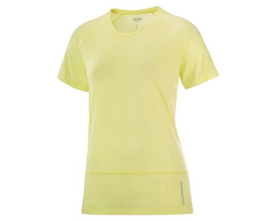 Foto 4 | Foto 4 | Playera Running Salomon Cross Run Amarillo Mujer Lc2131900