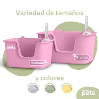 Foto 6 | Foto 6 | Arenero para Gato Esquimal Caja de Arena Grande Rosa con Pala