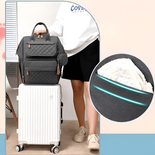 Foto 7 | Foto 7 | Mochila Pañalera Ecobaby Original Azul con Cambiador Más Monedero