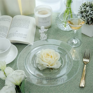 Foto 3 | Foto 3 | Platos Berry Bloom 19 Cm 26 Cm Transparente Reutilizables 50 Piezas