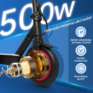 Foto 4 | Foto 4 | Scooter Eléctrico Plegable Honey Whale S2 V2 Negro + Lentes Inteligentes De Regalo