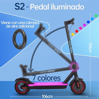Foto 6 | Foto 6 | Scooter Eléctrico Plegable Honey Whale S2 V2 Negro + Lentes Inteligentes De Regalo
