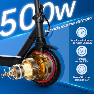 Foto 4 | Foto 4 | Scooter Eléctrico Plegable Honey Whale S2 Negro + Lentes Inteligentes De Regalo