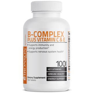 Foto 3 | Foto 3 | Complemento Alimenticio Bronson Vitamins Complejo B Con C y E 100 Comprimidos