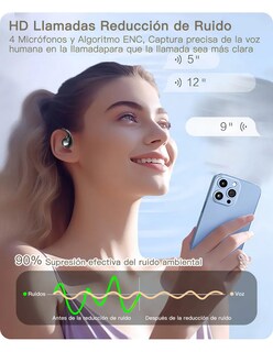 Foto 4 | Foto 4 | Audifonos Petukita Box Yx46 Ows Bluetooth 5 Negro Bolsa