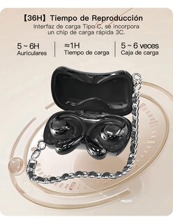 Foto 5 | Foto 5 | Audifonos Petukita Box Yx46 Ows Bluetooth 5 Negro Bolsa