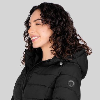 Foto 5 | Foto 5 | Chamarra Larga Greenlander Capitonada Negra Para Mujer