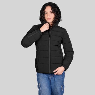 Foto 6 | Foto 6 | Chamarra Larga Greenlander Capitonada Negra Para Mujer