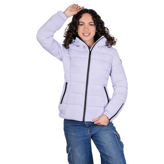 Foto 1 | Foto 1 | Chamarra Larga Greenlander Capitonada Lila Para Mujer