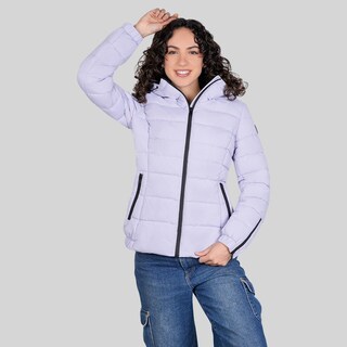 Foto 3 | Foto 3 | Chamarra Larga Greenlander Capitonada Lila Para Mujer