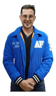 Foto 2 | Foto 2 | Chamarra American Fly 2652 Varsity Azul Caballero