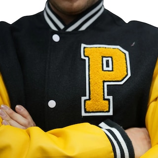 Foto 3 | Foto 3 | Chamarra Varsity Caballero Pitts American Fly Negro Amarillo