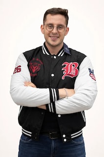 Foto 2 | Foto 2 | Chamarra Varsity American Fly 2652 Caballero Negro