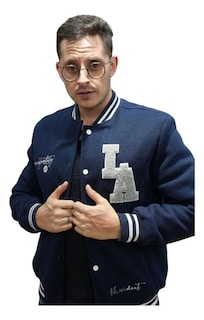 Foto 2 | Foto 2 | Chamarra Varsity American Fly 2652 Caballero La Azul Marino