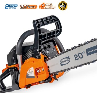 Foto 2 | Foto 2 | Motosierra a Gasolina Evans Naranja Basicaplus 54cm3 3.4hp Corte 20"