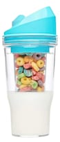 Vaso 2 en 1 para Cereal y Leche Azul 500 Ml