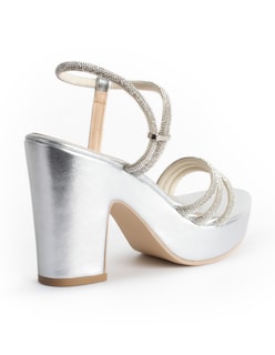 Foto 3 | Foto 3 | Sandalia Gabriela's Plata 4040642 Plata con Pedrería