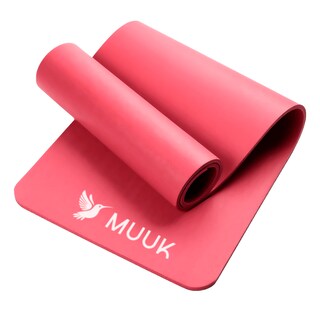 Foto 1 | Foto 1 | Tapete de Yoga Muuk Fitness Rojo 8 Mm de Espesor