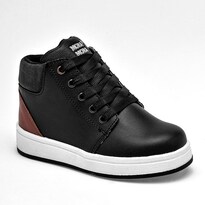 Moramora Botín Negro Cafe Para Preescolar Niño