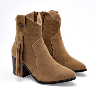 Foto 2 | Foto 2 | Moramora Botín Tacón Camel Para Mujer