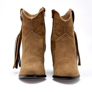 Foto 3 | Foto 3 | Moramora Botín Tacón Camel Para Mujer
