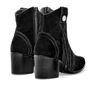 Foto 4 | Foto 4 | Moramora Botín Tacón Negro Para Mujer