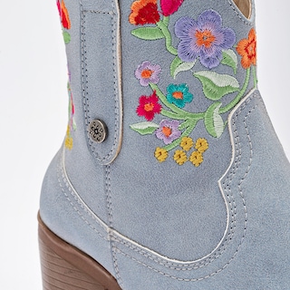 Foto 7 | Foto 7 | Mora Tierra Botín Tacón Azul Multicolor Para Mujer