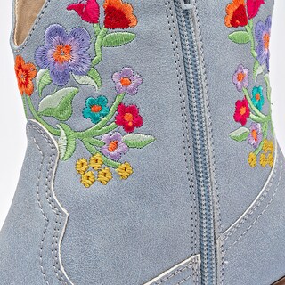 Foto 8 | Foto 8 | Mora Tierra Botín Tacón Azul Multicolor Para Mujer