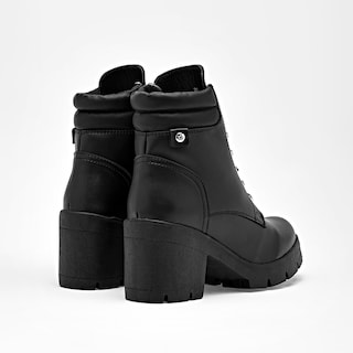 Foto 4 | Foto 4 | Moramora Botín Tacón Negro Para Mujer