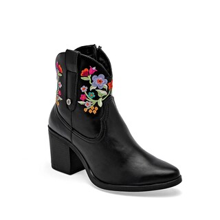 Foto 1 | Foto 1 | Mora Tierra Botín Tacón Negro Multicolor Para Mujer