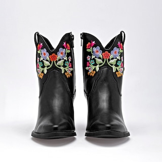 Foto 3 | Foto 3 | Mora Tierra Botín Tacón Negro Multicolor Para Mujer