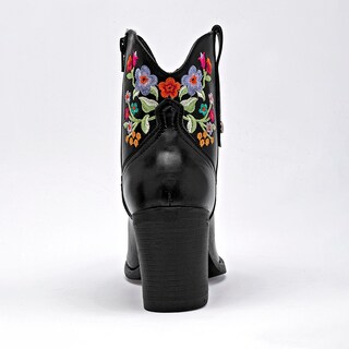 Foto 5 | Foto 5 | Mora Tierra Botín Tacón Negro Multicolor Para Mujer